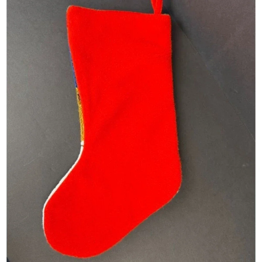 Hooked Snowman 18 Inch Christmas Stocking